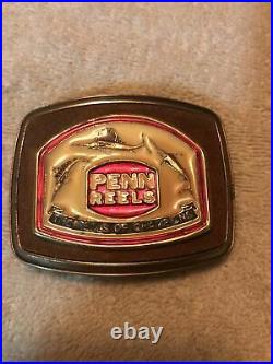 Super Rare Penn Reels Belt Buckle Vintage Fishing (dont Miss This One)