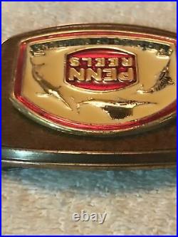 Super Rare Penn Reels Belt Buckle Vintage Fishing (dont Miss This One)