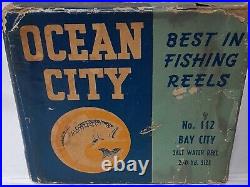 THREE (3) VINTAGE ANTIQUE FISHING REELS INC PENN AND OCEAN CITY Ref # C23146