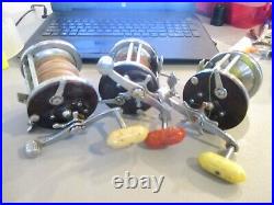 THREE Vintage Penn Jigmaster 500 Saltwater Fishing Reels