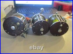 THREE Vintage Penn Jigmaster 500 Saltwater Fishing Reels