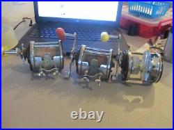 THREE Vintage Penn Jigmaster 500 Saltwater Fishing Reels