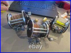 THREE Vintage Penn Jigmaster 500 Saltwater Fishing Reels