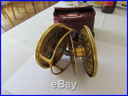 Unused penn gold medal freshwater fly fishing reel no. 3 by sharpes of aberdeen