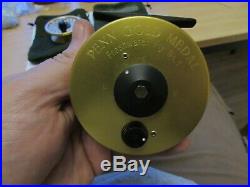 Unused vintage sharpes penn gold medal freshwater no 1 fly fishing reel + spool