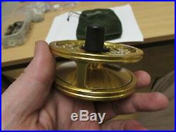 Unused vintage sharpes penn gold medal freshwater no 2 fly fishing reel + bag