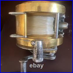 Used Vintage Penn International 20 Gold Single-Speed Lever-Drag Fishing Reel