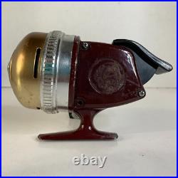 VERY RARE 60s Penn Closed Faced Spinning Reel 410 Rubi Red Spincaster Fishing