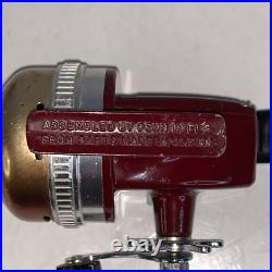 VERY RARE 60s Penn Closed Faced Spinning Reel 410 Rubi Red Spincaster Fishing