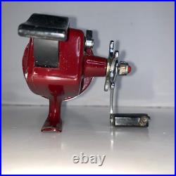 VERY RARE 60s Penn Closed Faced Spinning Reel 410 Rubi Red Spincaster Fishing