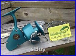 VINTAGE 1960's Penn 704 Spinfisher Greenie fishing spinning reel mint condition