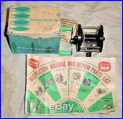 VINTAGE NEW OLD STOCK IN BOX Penn No. 77 Bakelite Fishing Reel withManual