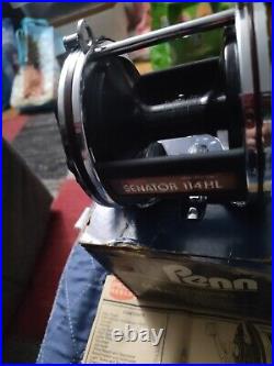 VINTAGE (PENN) 114 HL 6/0 HIGHSPEED TROLLING REEL with BOX, PAPERWORK, TOOL