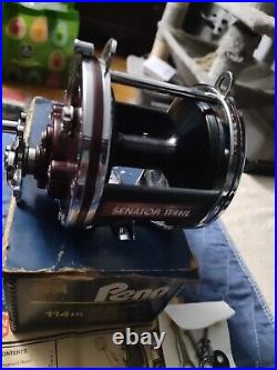 VINTAGE (PENN) 114 HL 6/0 HIGHSPEED TROLLING REEL with BOX, PAPERWORK, TOOL