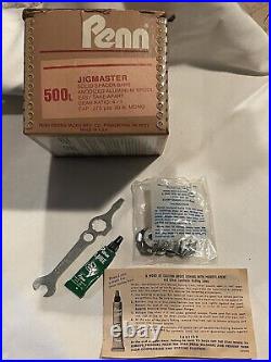 VINTAGE PENN 500L JIGMASTER REEL 275 Yards 30lb Mono With Original Box & Wrench