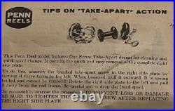 VINTAGE PENN 500L JIGMASTER REEL 275 Yards 30lb Mono With Original Box & Wrench