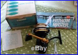 Vintage Penn 722 Z Spinning Reel With Paperwork And Box Good Shape
