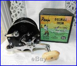 VINTAGE PENN DELMAR 285M FISHING REEL With ORIGINAL BOX