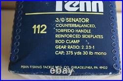 VINTAGE PENN SENATOR 3/0 112H sea fishing reel, Mint condition, Made in USA