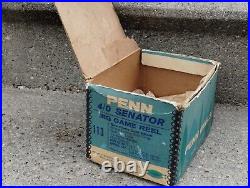 VINTAGE PENN SENATOR 4/0 113 Big Game Reel BOX MANUAL NEWithSEALED HARDWARE