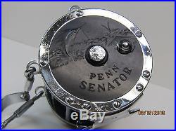 Vintage Penn Senator 9/0 Big Game Salt Water Reel, Rod Brace, Nice