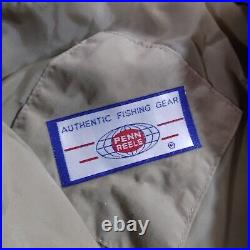 VINTAGE Penn Reels FISHING Jacket Men's XL WITH 15 POCKETS Storage