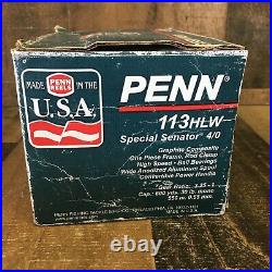 VINTAGE Penn Senator II 4/0 Special 113HLW With Box (b1)