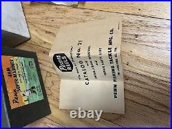 VTG Antique Fishing Penn Reel Paperwork Box Only Philadelphia 49m Super Mariner