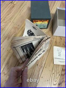 VTG Antique Fishing Penn Reel Paperwork & Box Only Philadelphia PA Long Beach 66