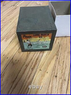 VTG Antique Fishing Penn Reel Paperwork & Box Only Philadelphia PA Long Beach 66