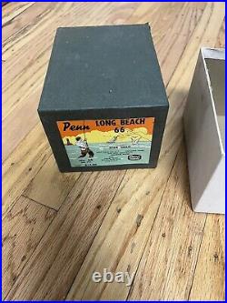 VTG Antique Fishing Penn Reel Paperwork & Box Only Philadelphia PA Long Beach 66