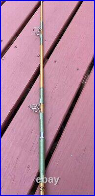 VTG NYPOXY Glass Golden Sabre #1190 7-1/2ft Fishing Pole withPenn Silver Reel