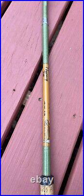 VTG NYPOXY Glass Golden Sabre #1190 7-1/2ft Fishing Pole withPenn Silver Reel