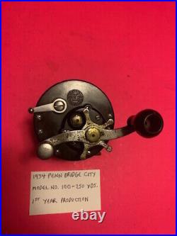 Vintage 1934 Penn Bridge City Model No. 100 Conventional Fishing Reel 1st Year