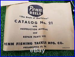 Vintage 1950s Penn Long Beach 60 Saltwater Reel withBox New Old Stock NOS