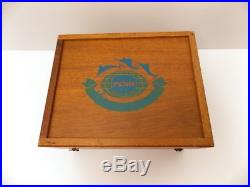 Vintage 1965 Penn International Tournament Reel Model 50 & Wooden Box