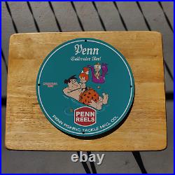 Vintage 1966 Penn Saltwater Reel Fishing Tackle MFG. Porcelain Gas & Oil Sign