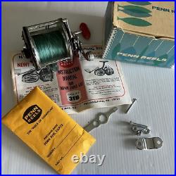 Vintage 209 PENN PEER Fishing Reel Original Box Papers Hardware