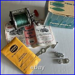 Vintage 209 PENN PEER Fishing Reel Original Box Papers Hardware