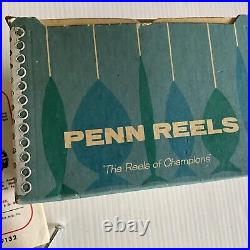 Vintage 209 PENN PEER Fishing Reel Original Box Papers Hardware