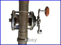 Vintage Bamboo Saltwater Fishing Pole and Penn 160 Reel Antique Rare Look! Art