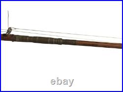 Vintage Bamboo Saltwater Fishing Pole and Penn 160 Reel Antique Rare Look! Art