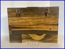 Vintage Bowen's Sportsman Bay Ranger Wooden Tackle Box Two Penn Reels Included