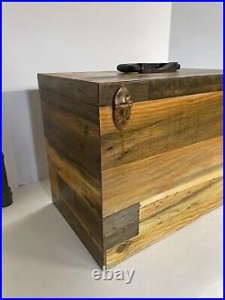 Vintage Bowen's Sportsman Bay Ranger Wooden Tackle Box Two Penn Reels Included