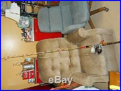 Vintage Chesapeake bay trolling rod and Penn 349 Reel with wire line and rigged