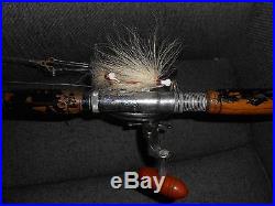 Vintage Chesapeake bay trolling rod and Penn 349 Reel with wire line and rigged