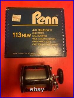Vintage Custom Built Penn Special Senator 113hlw 4/0 Fishing Reel Tiburon Frame