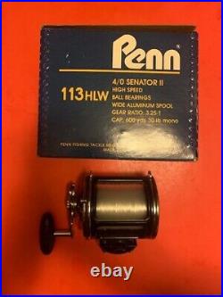 Vintage Custom Built Penn Special Senator 113hlw 4/0 Fishing Reel Tiburon Frame