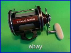 Vintage Custom Penn Special Senator 113hlw 4/0 Fishing Reel Newell Aluminum Base