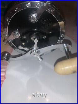 Vintage Deep Sea Reel Penn 49 Super Mariner Tested Rare WithBOX-Nice-See Pictures